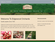 Tablet Screenshot of edgewoodorchards.com